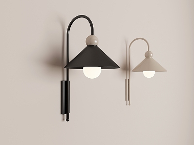 Modern minimalist industrial wind wall lamp model