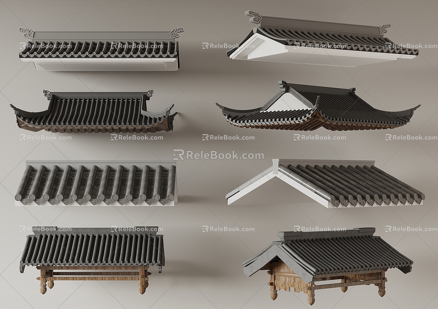 Chinese eaves 3d model