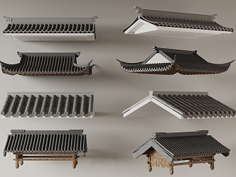 Chinese eaves 3d model