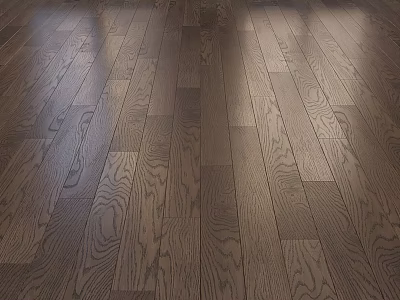 Elegant Hardwood Flooring With Natural Wood Grain Warm Brown Smooth Surface For Modern Home Interior 3d model