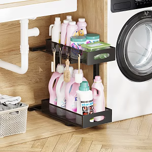 Bathroom laundry storage 3d model