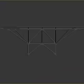 Iron frame large iron frame iron frame house factory industrial iron frame iron ladder rigid ladder work frame rigid scaffold 3d model
