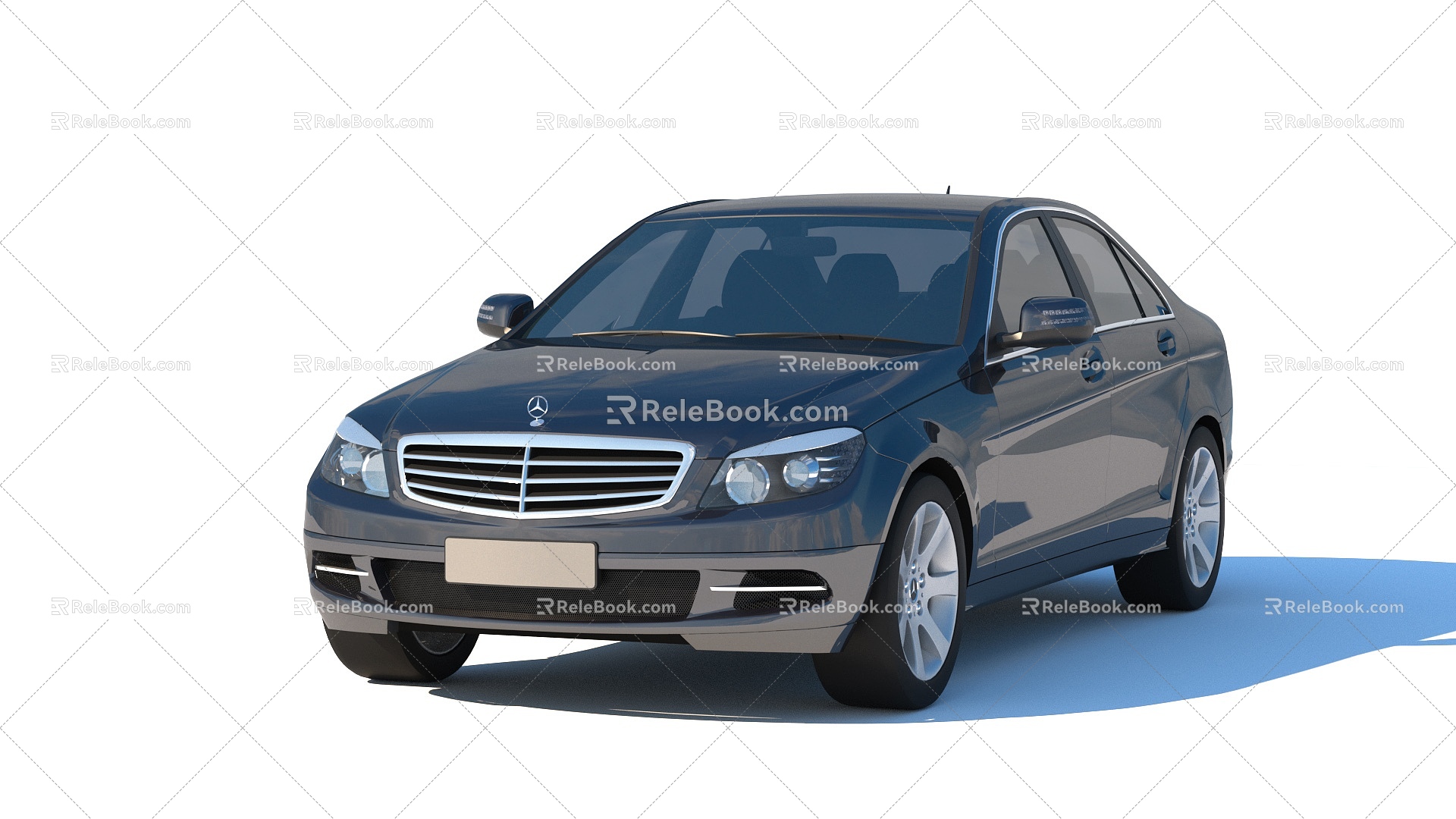 Mercedes-Benz C- Class 2010 MercedesBenz has few simple mold surfaces 3d model