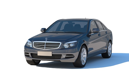 Mercedes-Benz C- Class 2010 MercedesBenz has few simple mold surfaces 3d model