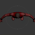 Man In Red And Blue Spider Man Costume Standing With Arms Outstretched