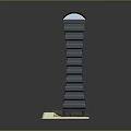 Vertical Perforated Component with Grid Surface and Base Stand Structure Design