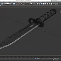 Dagger Tool Knife Field Dagger Military Dagger Knife Low Face Number Low Model Simple Model Game Sub-era Movie and TV Level Super Realism 3d model