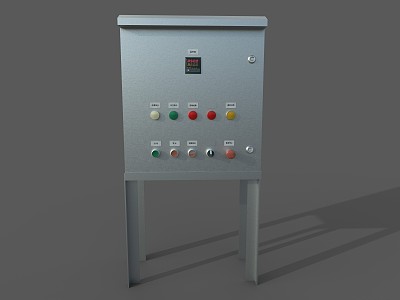 Control cabinet inverter start control cabinet distribution box electric control box 3d model