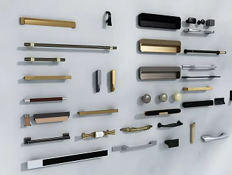 Modern Handles European-style Handles Light Luxury Handles 3d model