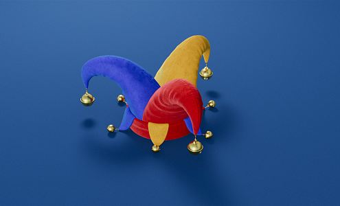 modern hat clown hat 3d model