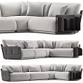 Miloti Minotti multiplayer corner sofa 3d model