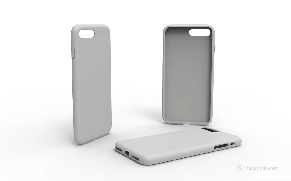 Sleek White Phone Case Design For Mobile Device Protection And Style 3d model 