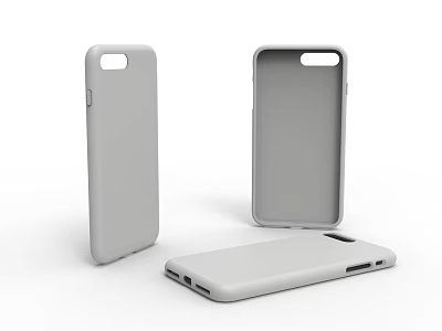 Sleek White Phone Case Design For Mobile Device Protection And Style 3d model