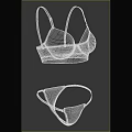 Burgundy Lace Women's Lingerie Set Featuring Bra and Panty