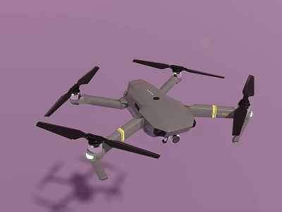 Gray Four Propeller Toy Drone As Exciting Kids Outdoor Play Equipment For Fun 3d model