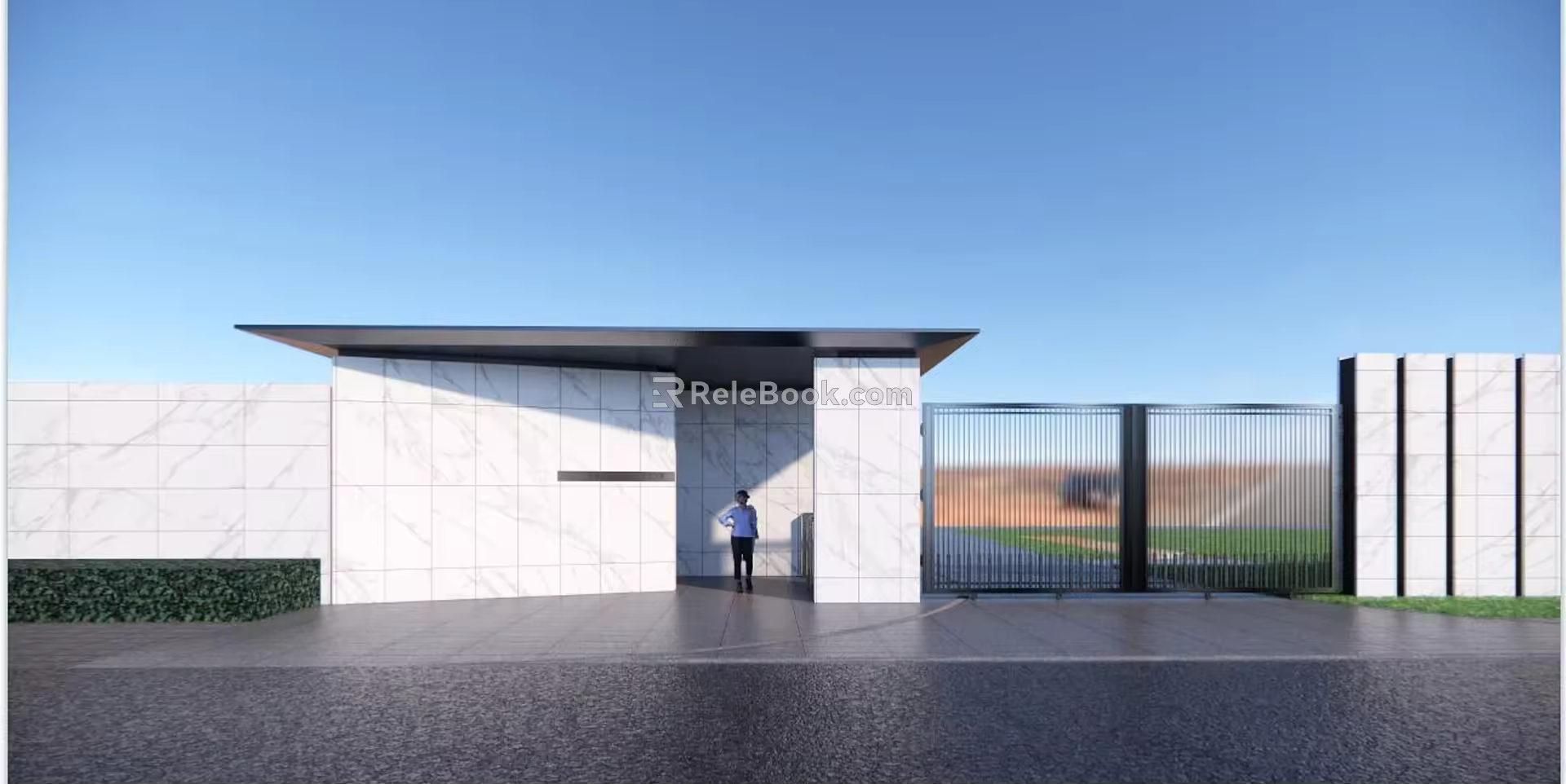 Entrance gate SU model 3d model