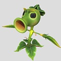 Plants vs Zombies Pea Shooter 3d model