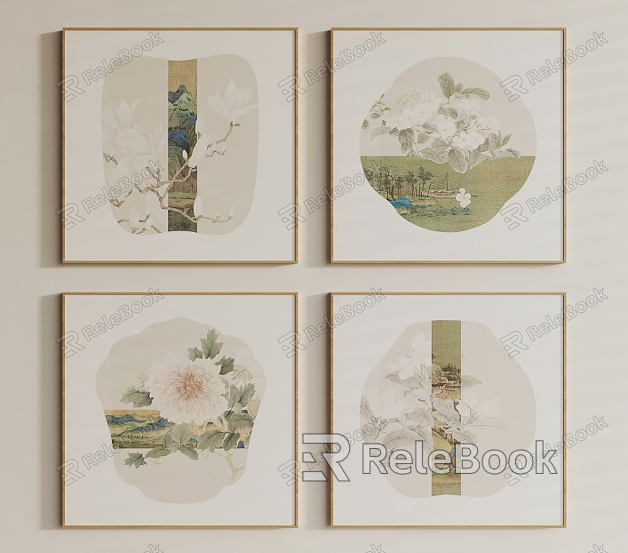 New Chinese Hanging Paintings model