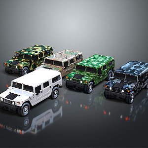 Bulletproof Car Armed Jeep Armed Car Armed Bulletproof Car Military Jeep Off-road Jeep Humvee 3d model