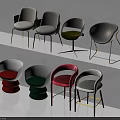 Stylish Accent Chairs In Multiple Colors With Modern Designs And Metal Legs