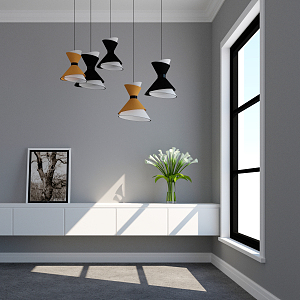 Modern chandelier 3d model