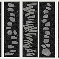 Stepping Stones Design Featuring Various Arrangements And Stone Slabs For Outdoor Spaces
