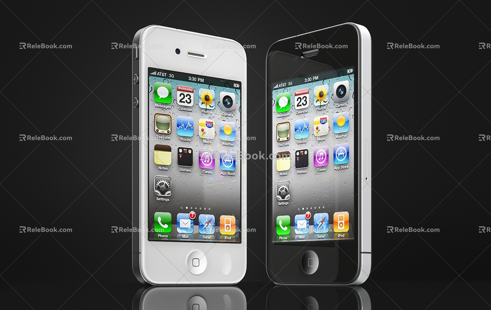 Mobile phone Apple 4 iPhone4 classic mobile phone Jobs Apple phone 3d model