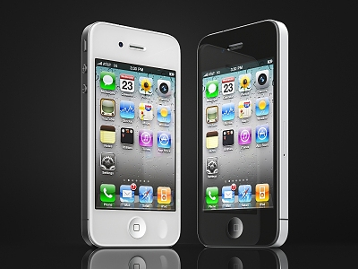 Mobile phone Apple 4 iPhone4 classic mobile phone Jobs Apple phone 3d model