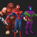Superhero And Villain Characters Group Collection With Various Costumes And Poses