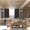Inspirational Book Art Interior Design With Wooden Bookshelves Colorful Books And Reading Table