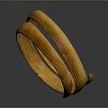 Elegant Golden Ring Shaped Metal Household Item For Home Decor And Daily Use