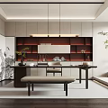 New Chinese Style Study 3d model