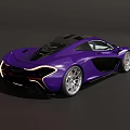 Vibrant Purple Sports Car With Sleek Aerodynamic Design And Silver Alloy Wheels