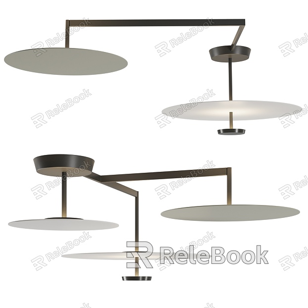 Creative chandelier flat ceiling lamp model