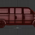 Silver Van with Side Doors Front Windows and Practical Exterior Design