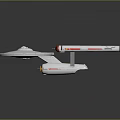 Modern Spaceship Spacecraft 3d model