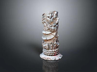 Panlong Pillar Stone Pillar Stone Pillar Old Stone Pillar Roman Pillar Roman Stone Pillar Classical Stone Pillar 3d model