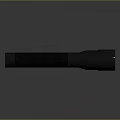Modern Metal Flashlight With Durable Construction Sleek Design And Reflective Surface