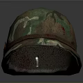 Camo Pattern Hat With Peace Sign And Decorative Band For Daily Use
