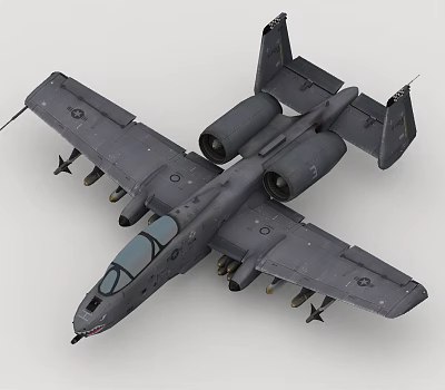 military reconnaissance aircraft 3d model