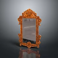 Elegant Ornate Carved Frame Decorative Vintage Mirror For Home Use