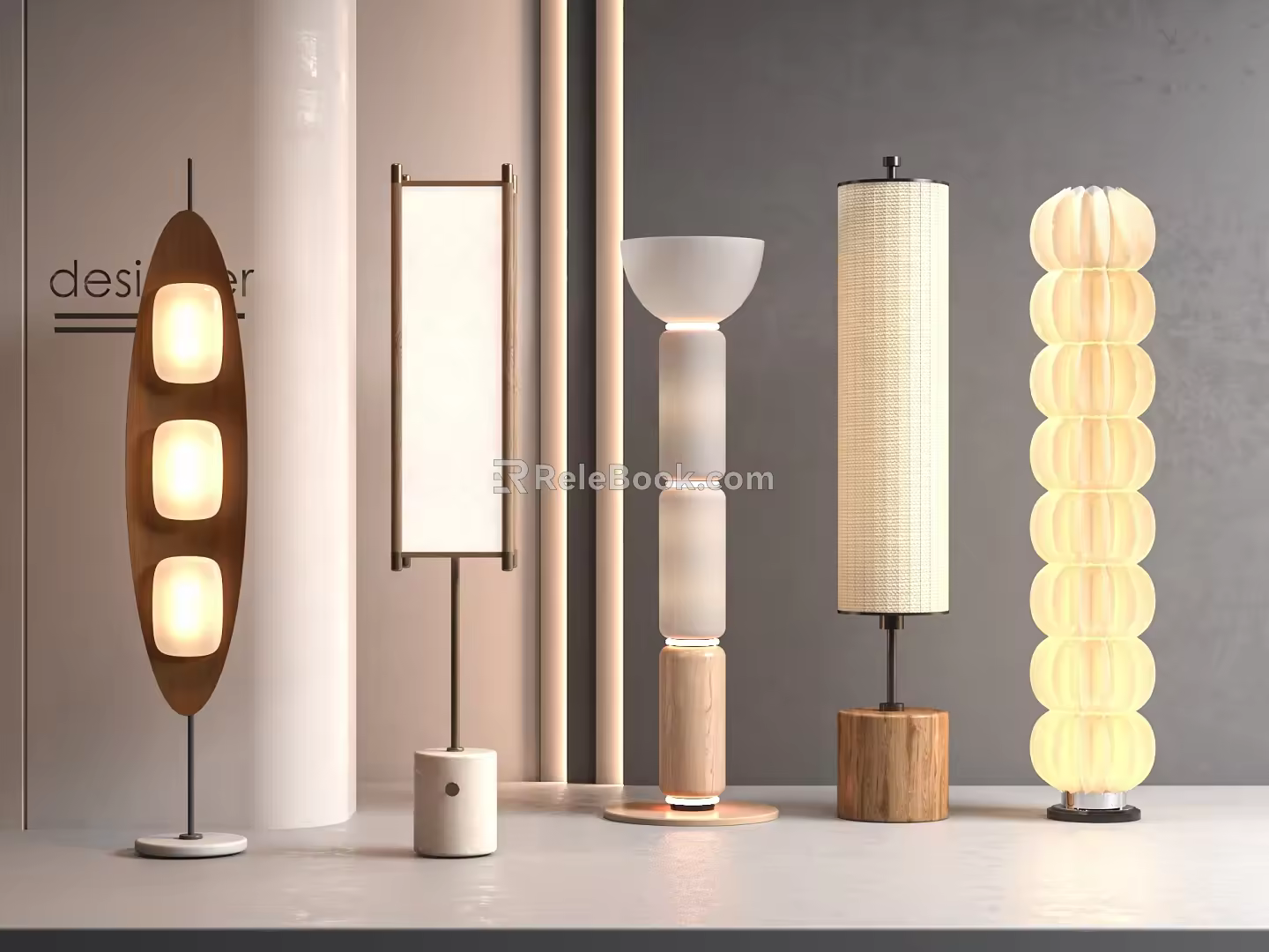 Modern floor lamp 3d model