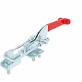 Metal Clamp With Red Handle Industrial Fastening Mechanical Fixture Tool