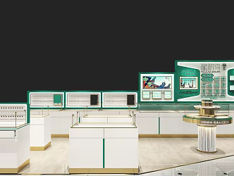 Modern Jewelry Shop Jewelry Shop Hand-knitted 3d model