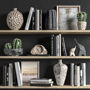 Interior Partition Jewelry Ornaments Books Ceramic Jar 3d model