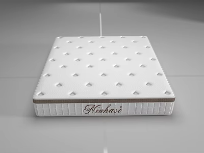 Nookhaus Mattress With White Surface And Diamond Pattern Design 3d model