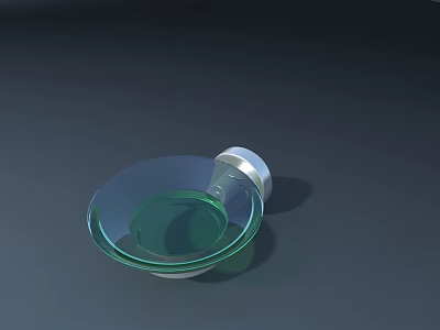 Circular Playground Equipment Component With Transparent Glass Material And Metal Connector 3d model