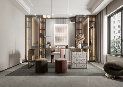 Light Luxury Study 3d model