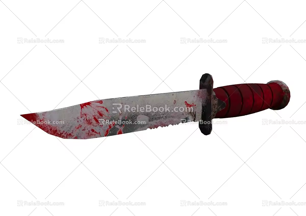 Dagger Control Knife Bloodagger Weapon PBR Material Knife 3d model
