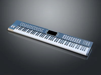 Professional Digital Electronic Keyboard With Touch Screen And Control Panel 3d model